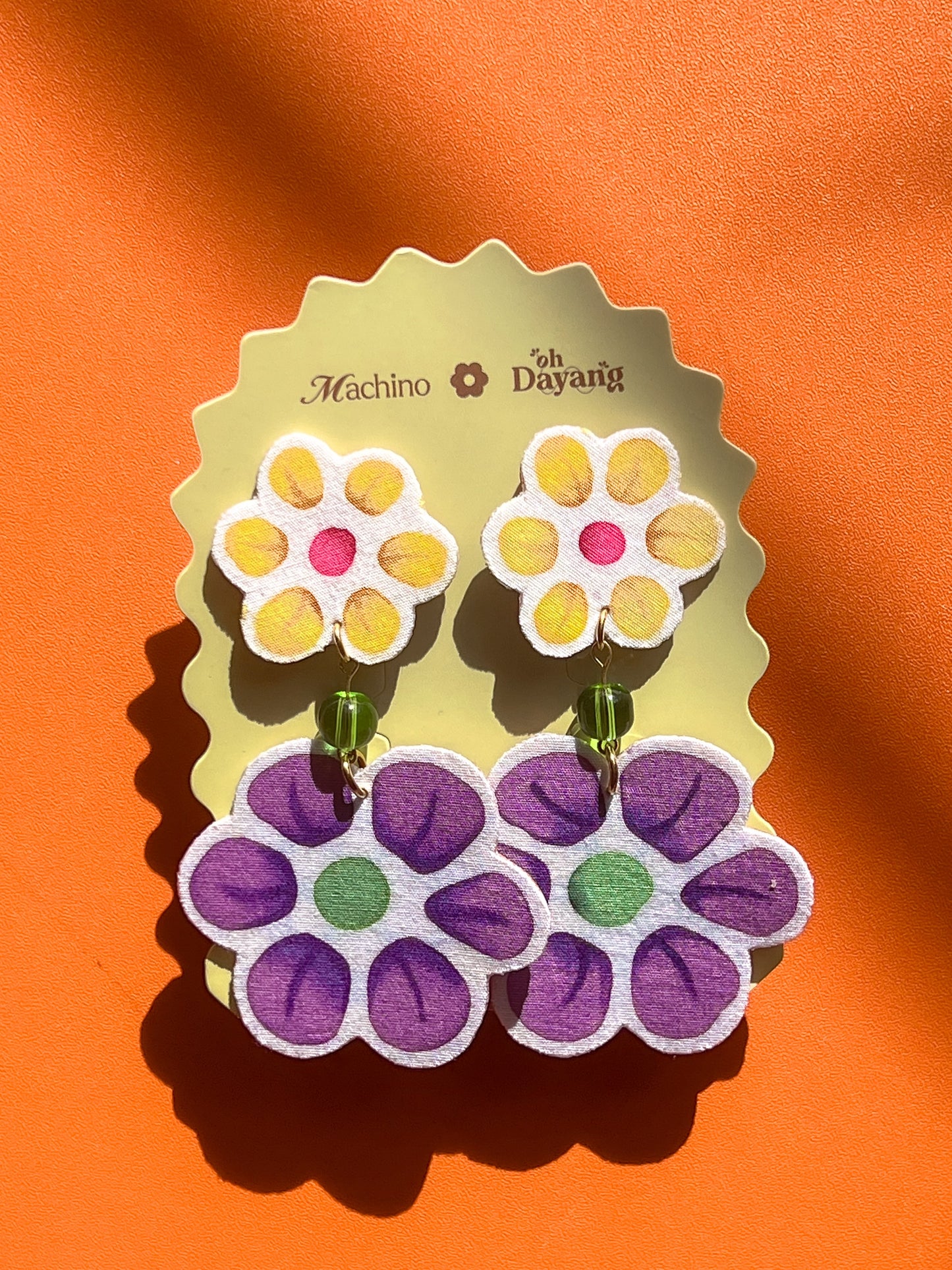 Hana Double Drop Stud Earrings