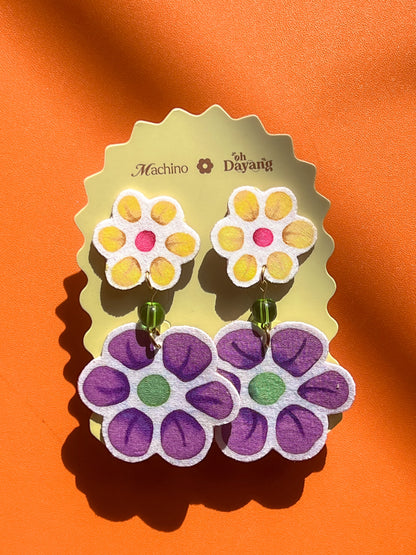 Hana Double Drop Stud Earrings