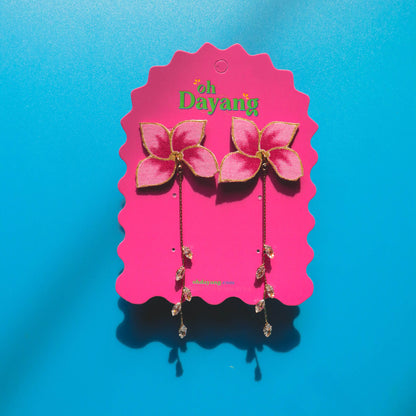 Rowena Bunga Dangle Batik Earrings