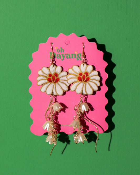 Kasih Dangle Batik Hook Earrings