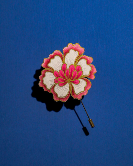 Indah Bloom Batik Lapel Pin