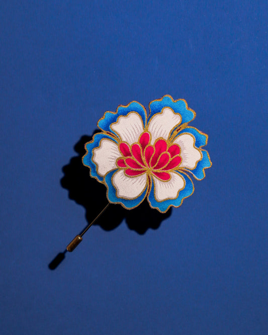 Indah Bloom Batik Lapel Pin