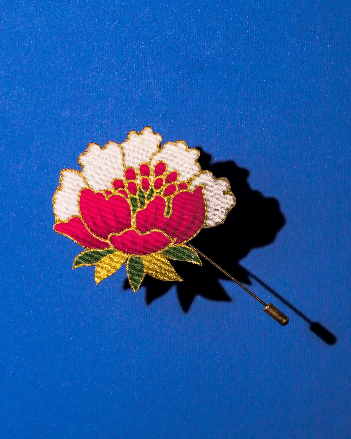 Peoni Sukma Batik Lapel Pin