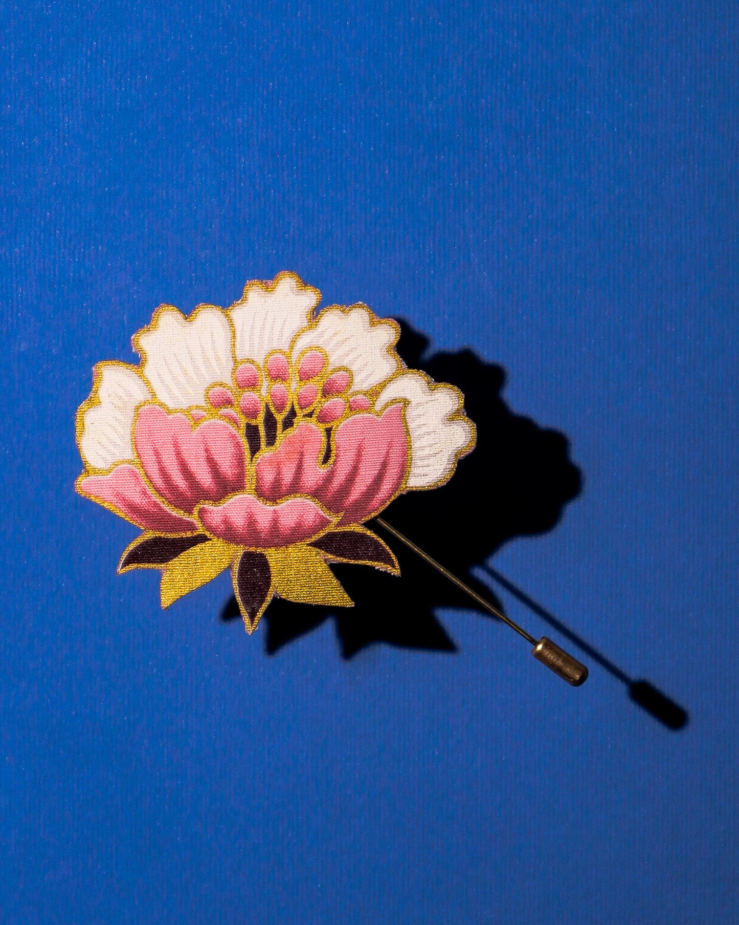 Peoni Sukma Batik Lapel Pin