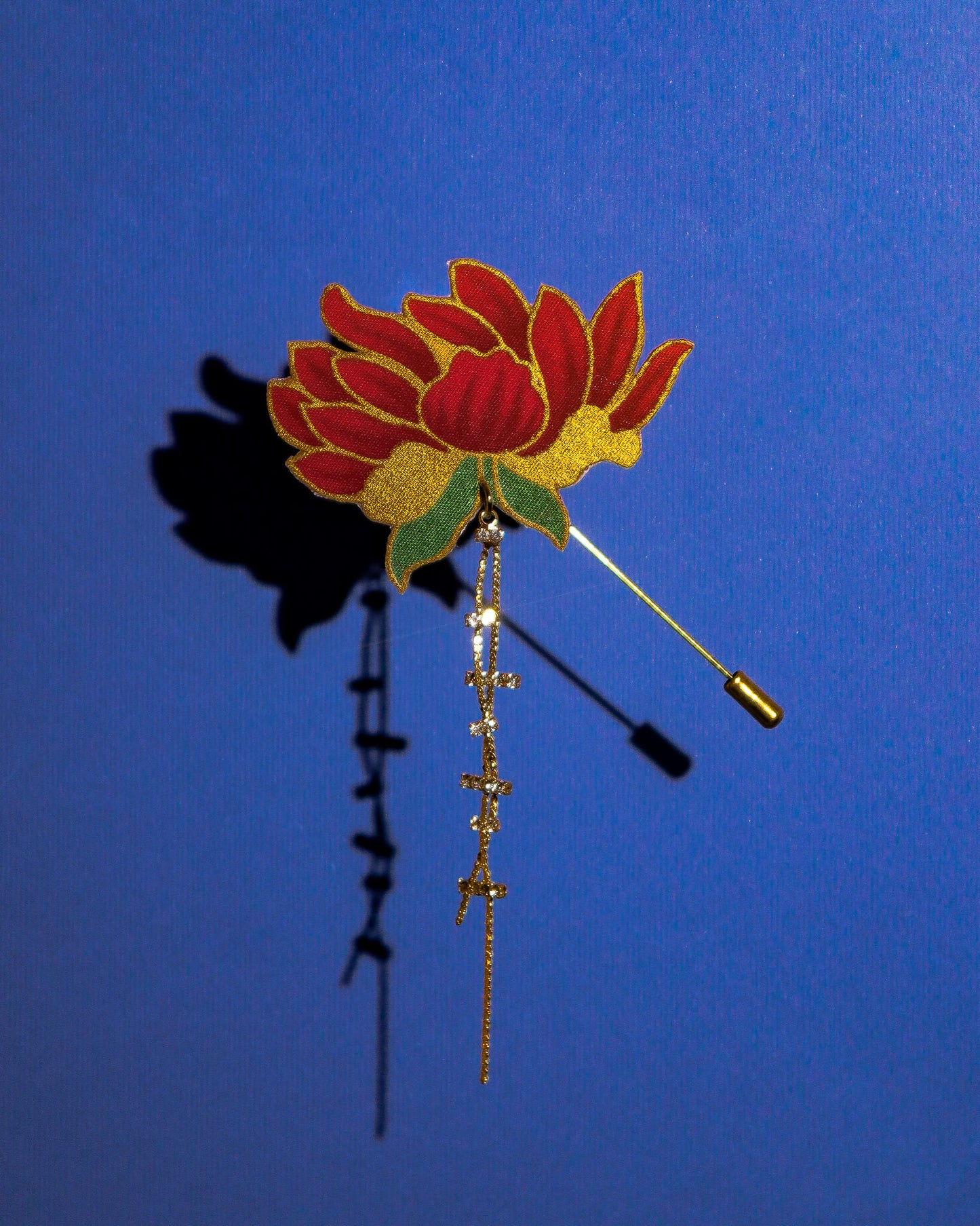 Lembayung Batik Dangling Lapel Pin