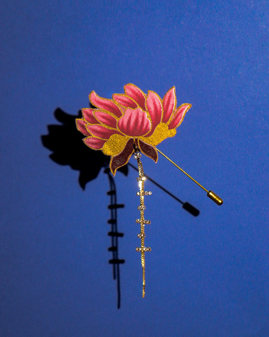 Lembayung Batik Dangling Lapel Pin