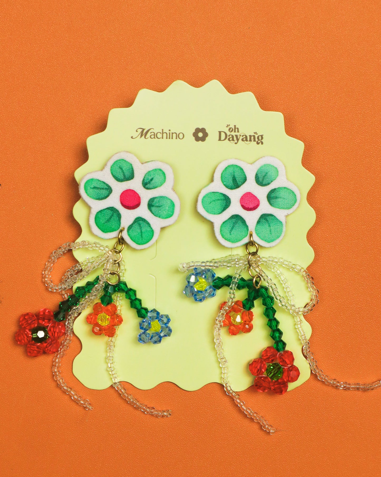 Hana Beaded Dangle Stud Earrings