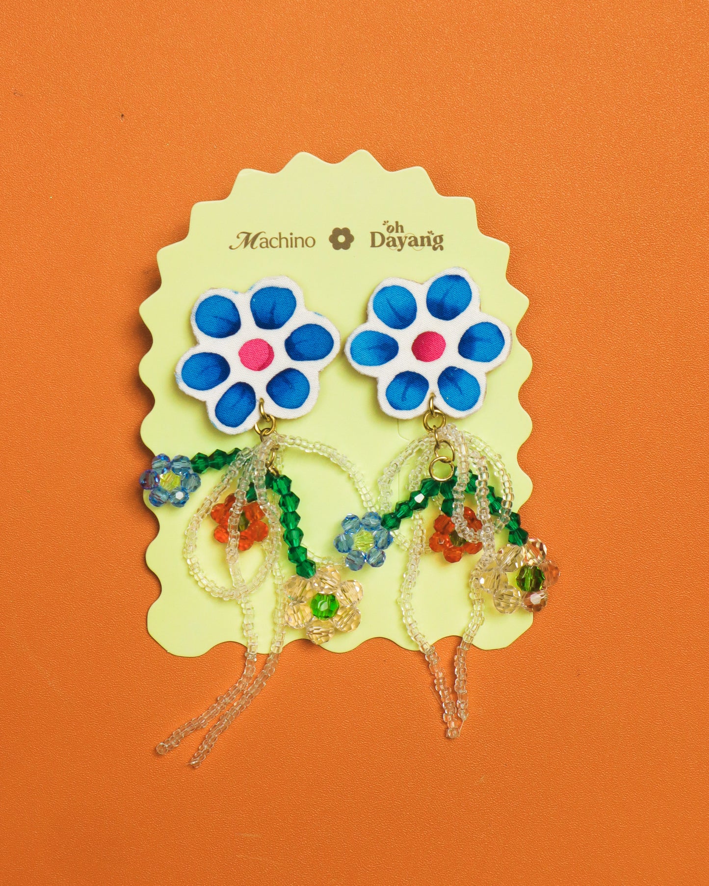 Hana Beaded Dangle Stud Earrings