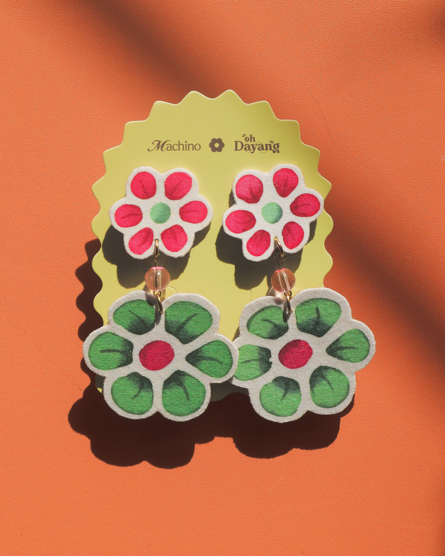 Hana Double Drop Stud Earrings