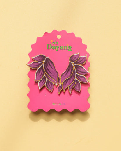Rhea Feather Bunga Batik Earrings