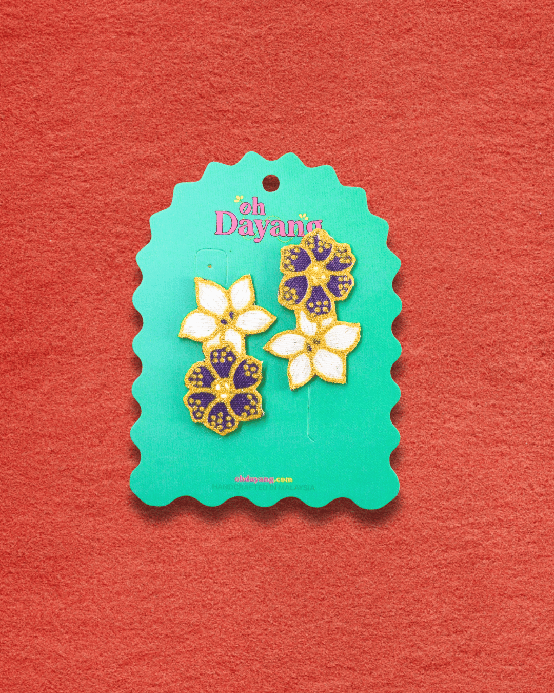 Ivy Mae Batik Stud Earrings