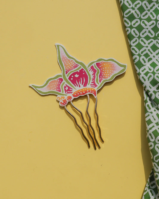 Kirana Kupu Batik Hair Comb
