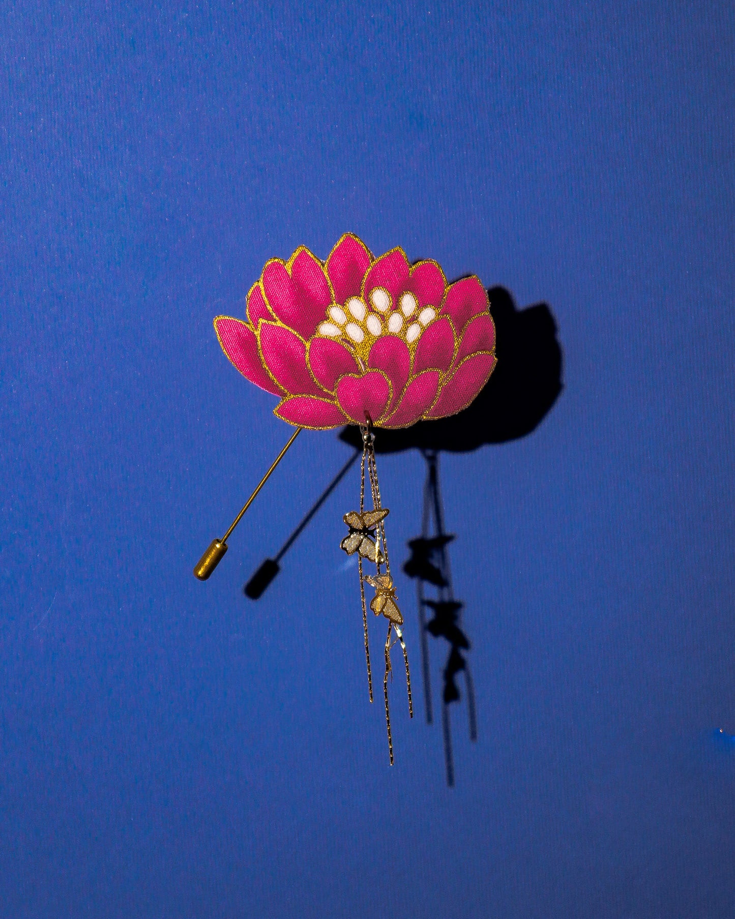 Lotusia Batik Dangling Lapel Pin