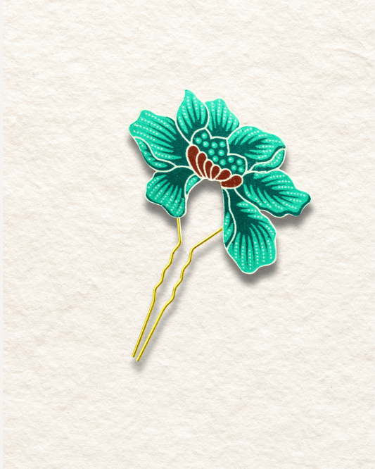 Laila Batik Hair Comb Pin
