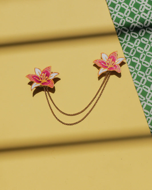 Lily Aruna Batik Kerongsang Chain