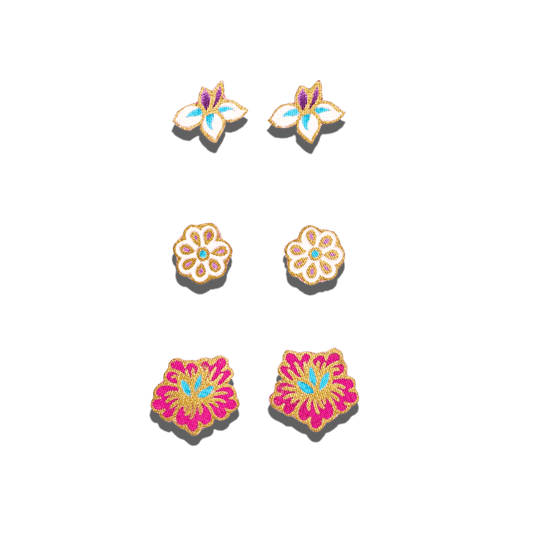 Mahsuri Stud Earrings Pack of 3