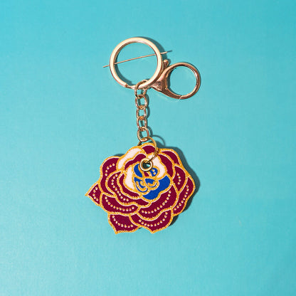 Mawar Sari Small Batik Keychain