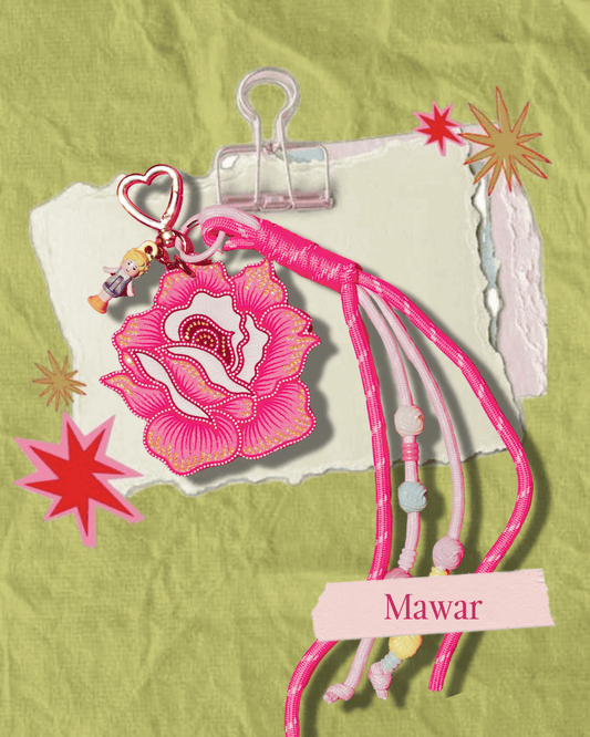Mama & Maryam: Mawar Batik Bag Charm
