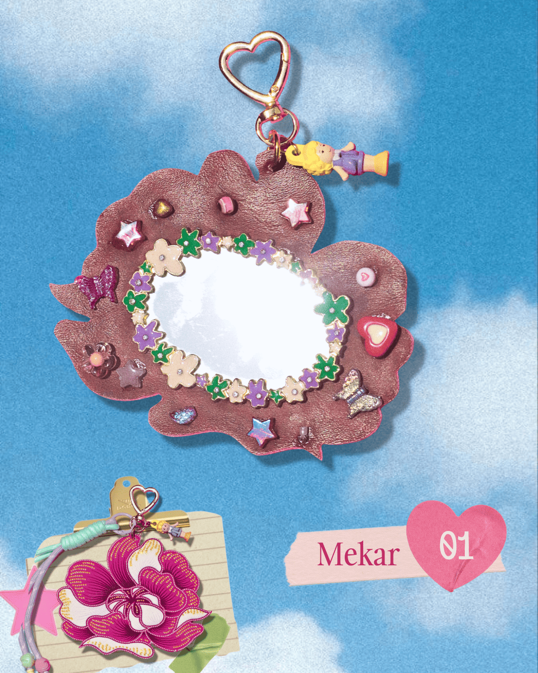 Mama & Maryam: Mekar Batik Bag Charm