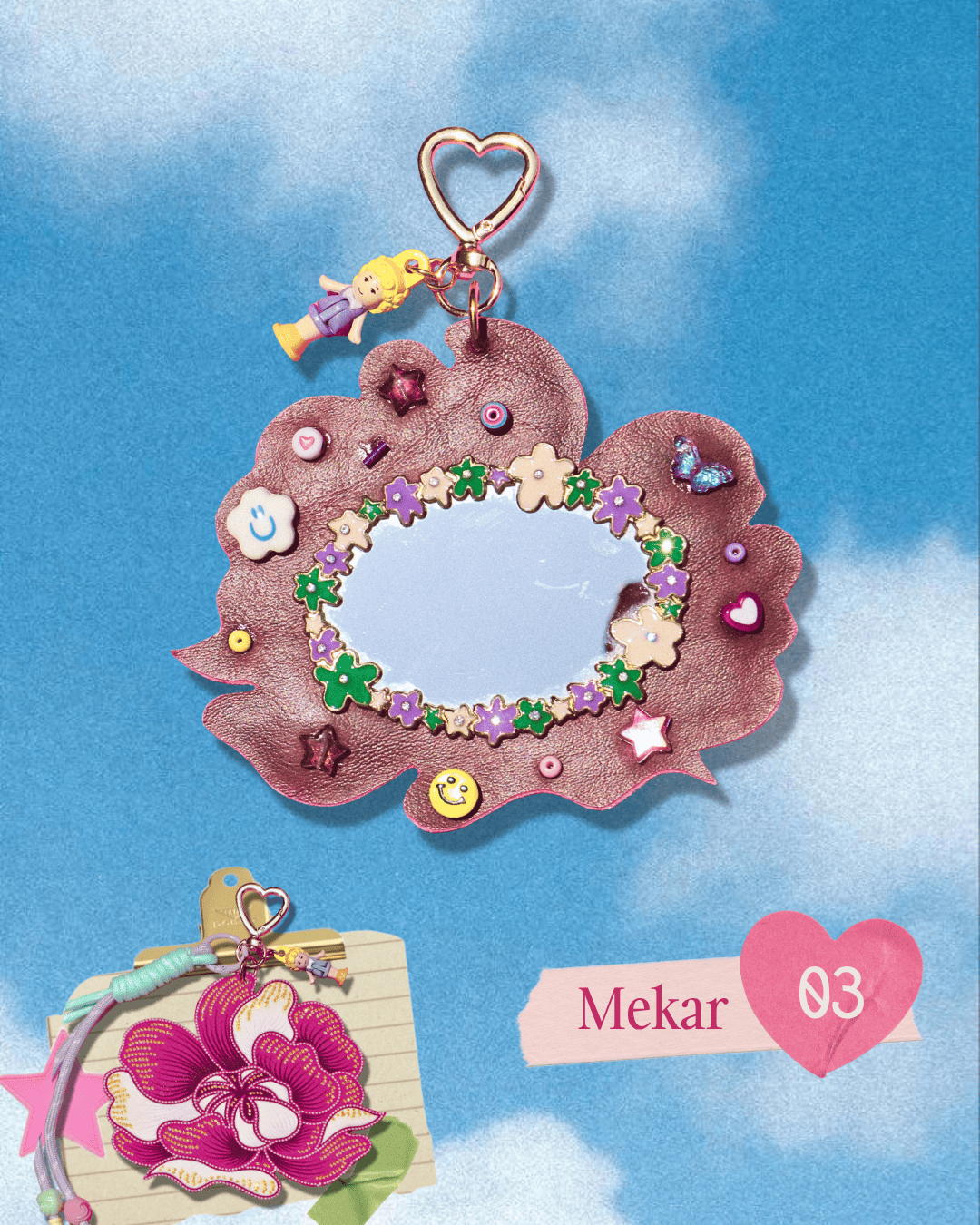 Mama & Maryam: Mekar Batik Bag Charm