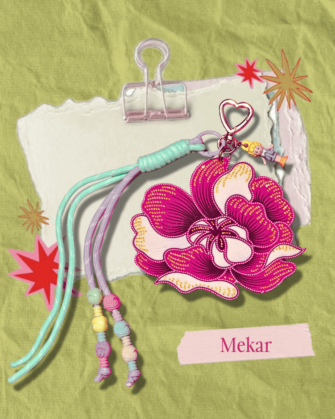 Mama & Maryam: Mekar Batik Bag Charm