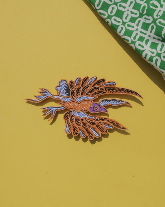 Mergastua Batik Brooch