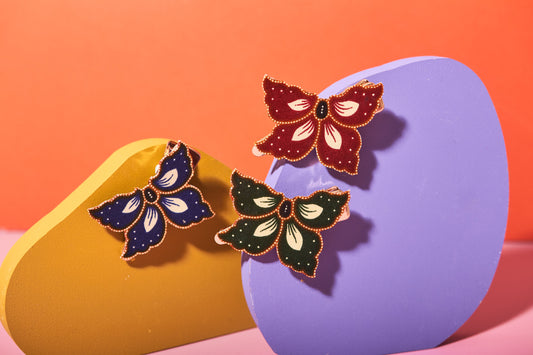 Mariposa Batik Hair Clip