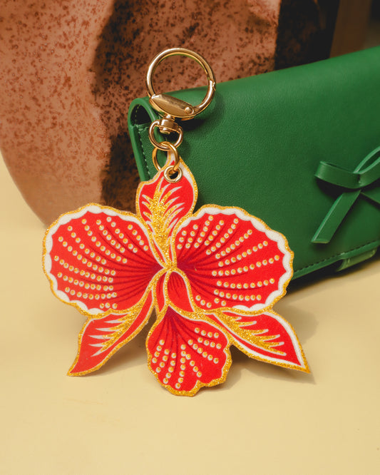 Orked Kencana Bunga Batik Bag Charm