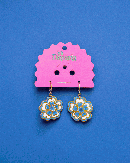 Baby Blooms - Batik Huggies Earring