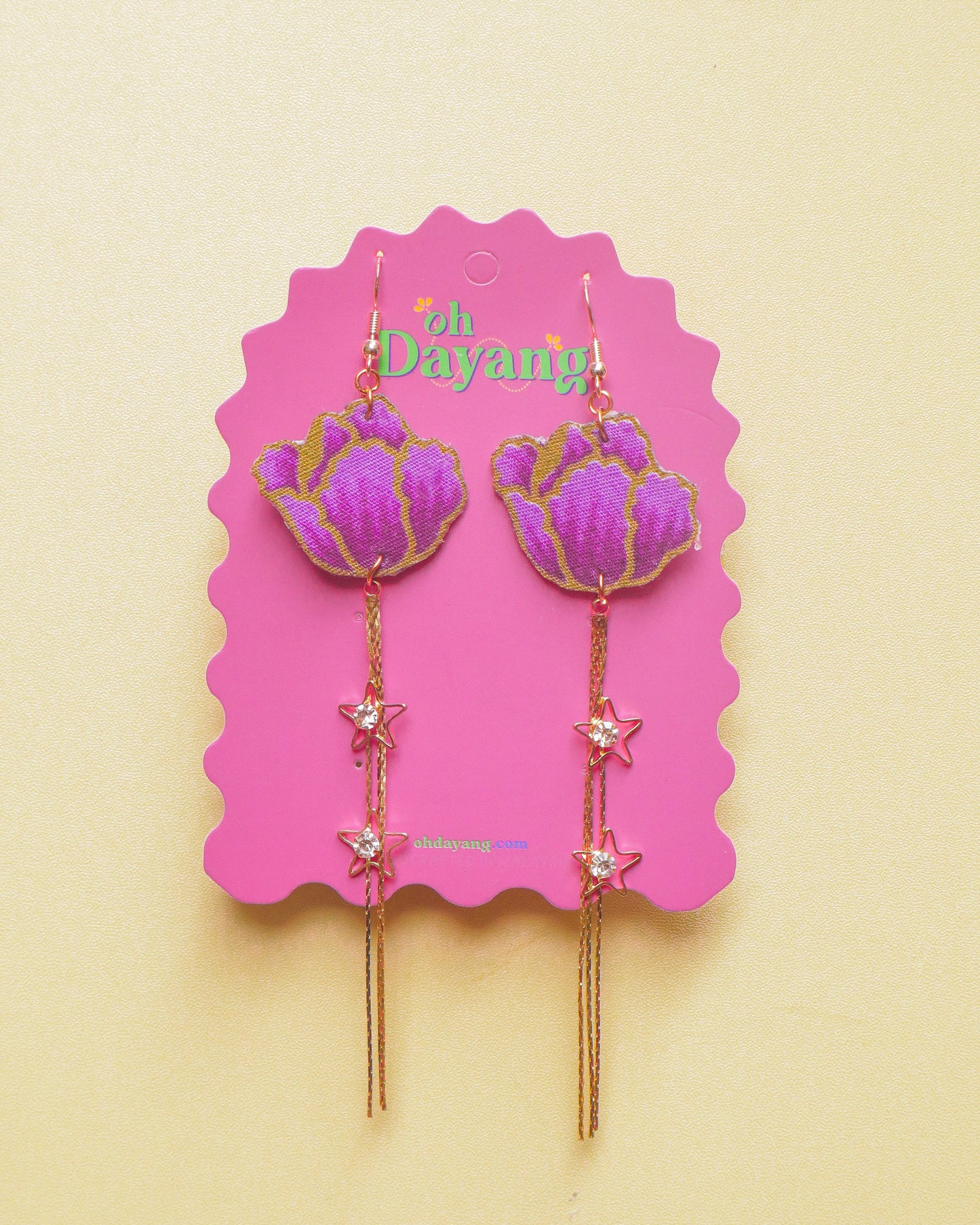 Petal Stars Dangle Hook Earrings