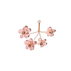 Charm — Wired Flower Beads - Pink