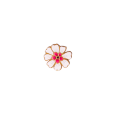 Batik Flower — Seri Salju - White Pink