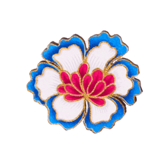 Batik Flower — Indah Bloom Charm - Blue