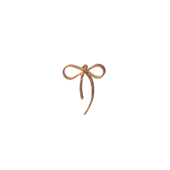 Charm — Gold Bow