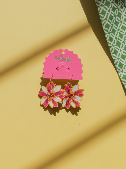 Rona Batik Hoop Earrings