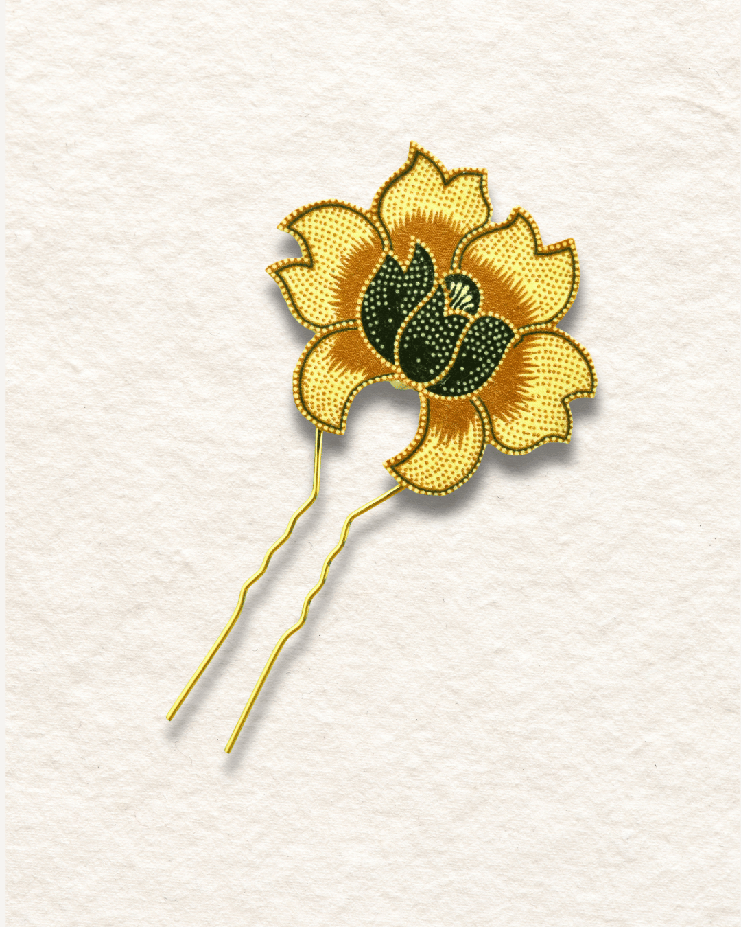 Ruka Batik Hair Comb Pin