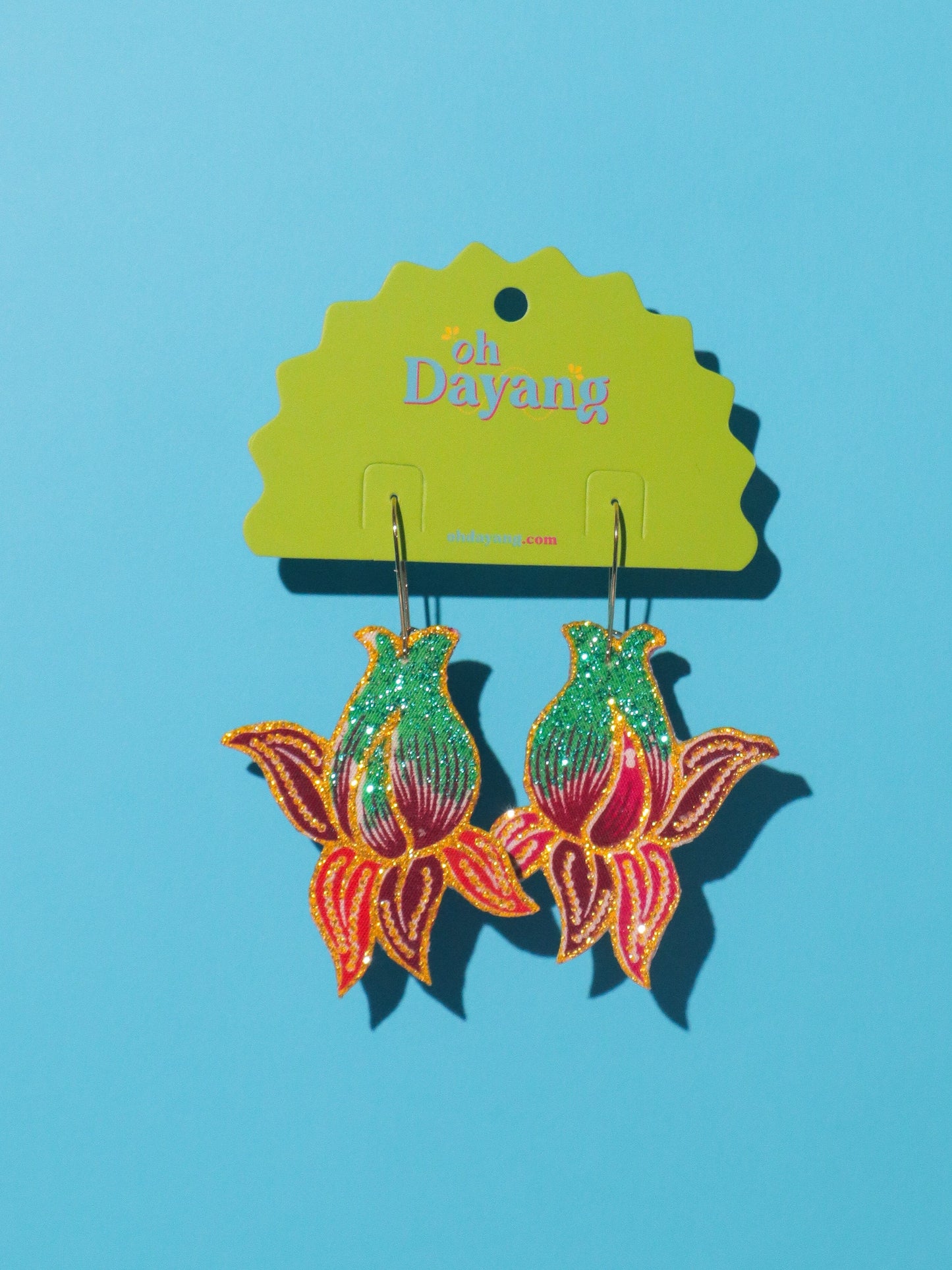 Scarlet Hoop Earrings