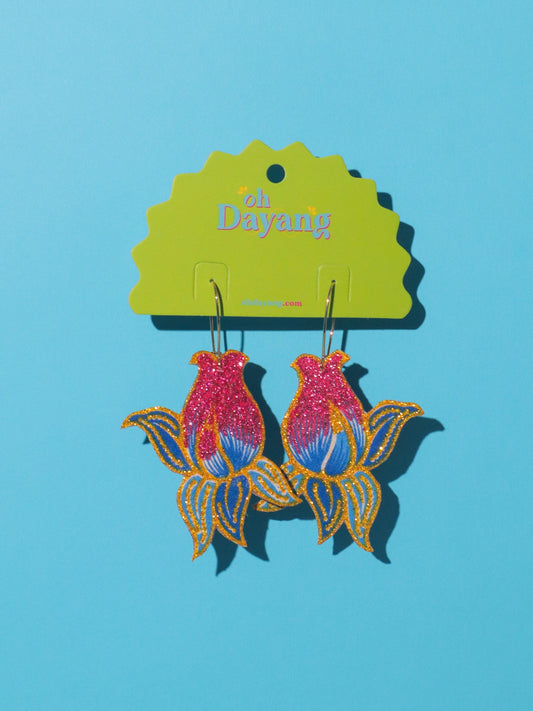 Scarlet Hoop Earrings