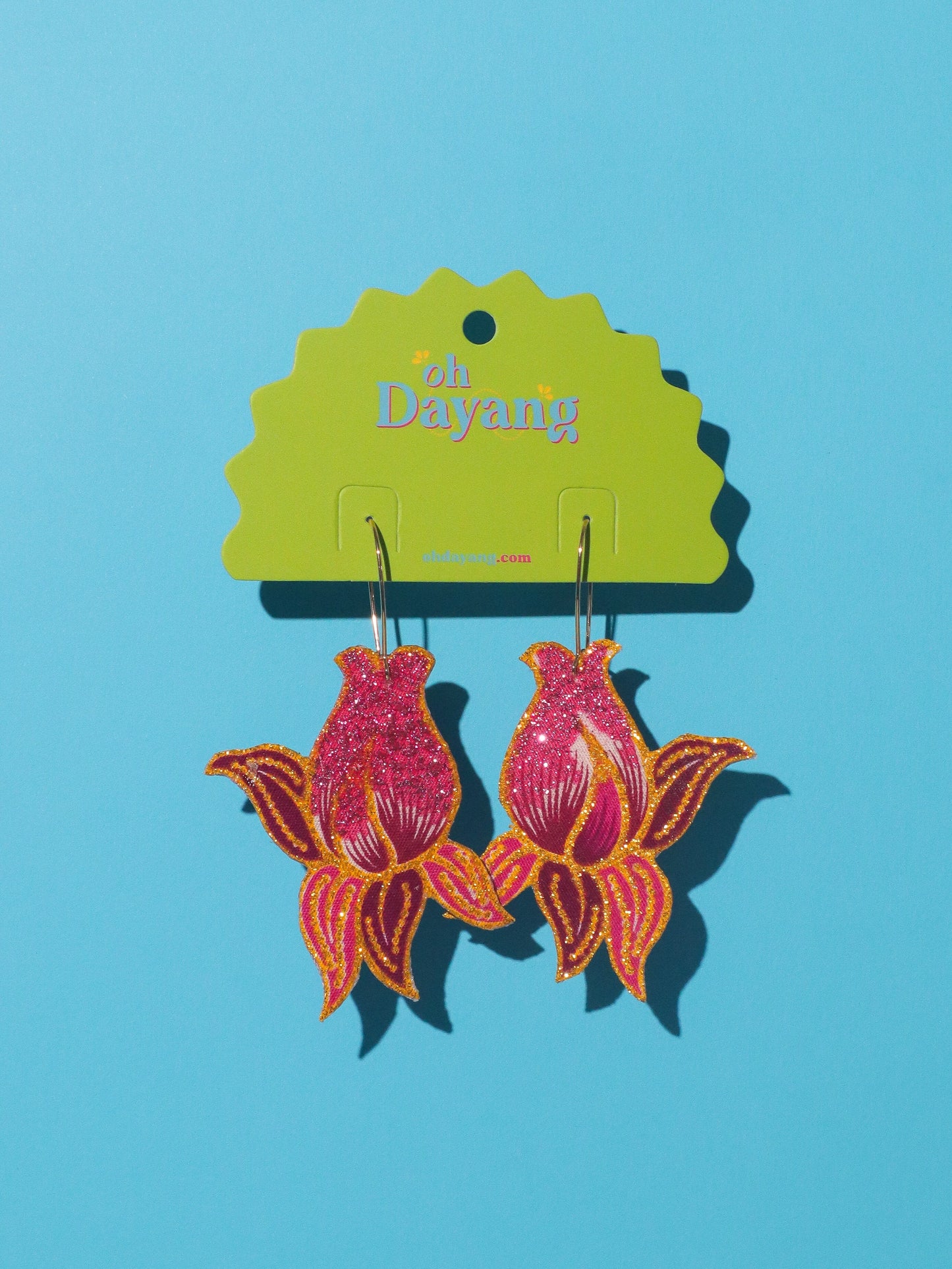 Scarlet Hoop Earrings