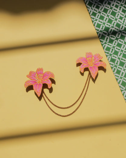 Seri Bakung Batik Kerongsang Chain