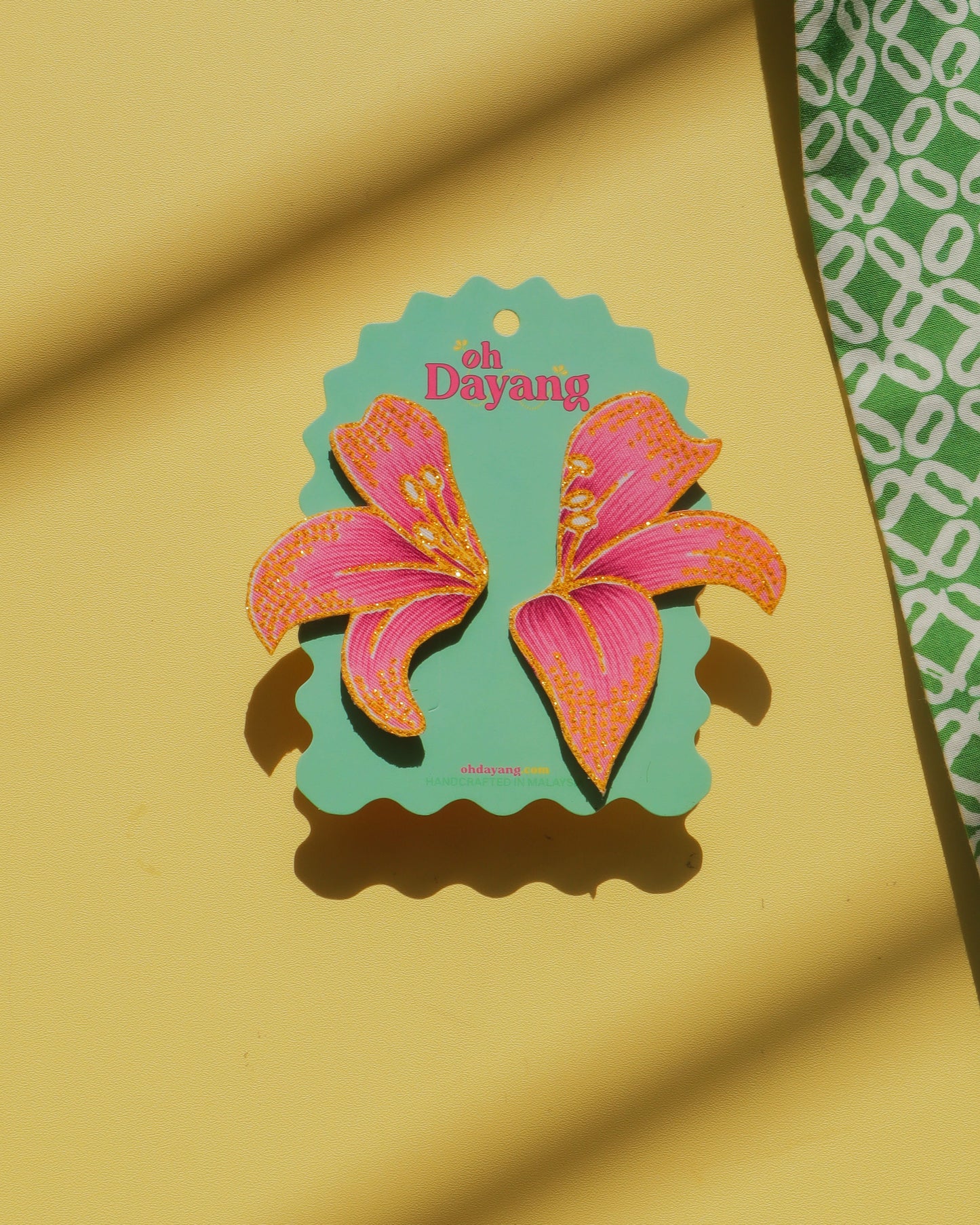 Seri Bakung Batik Stud Earrings