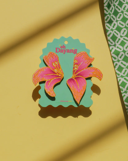 Seri Bakung Batik Stud Earrings