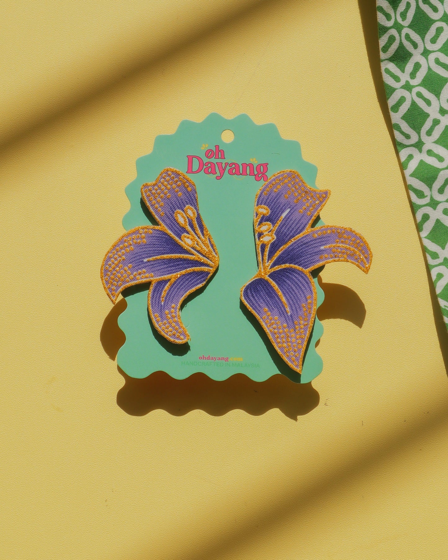 Seri Bakung Batik Stud Earrings