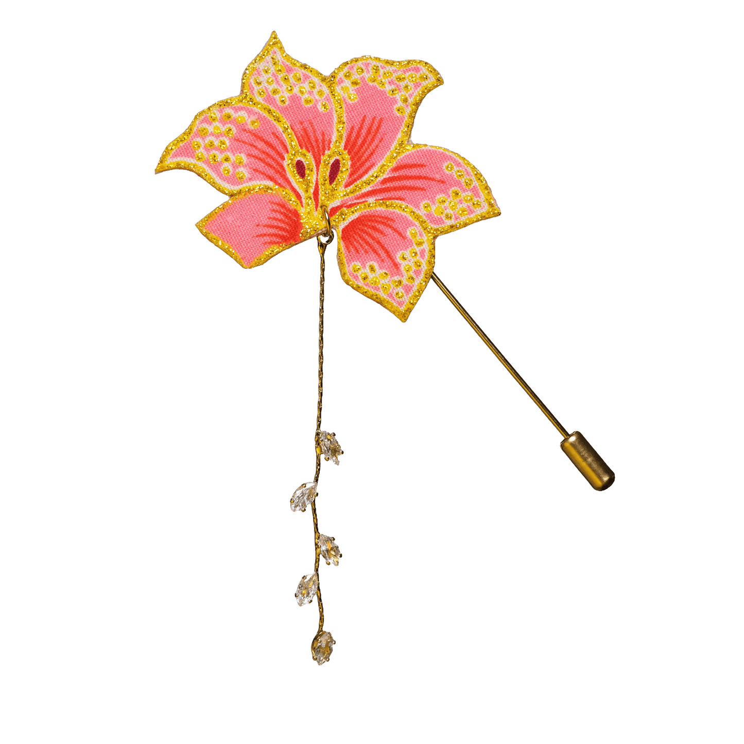 Seri Dangles Bunga Batik Pin