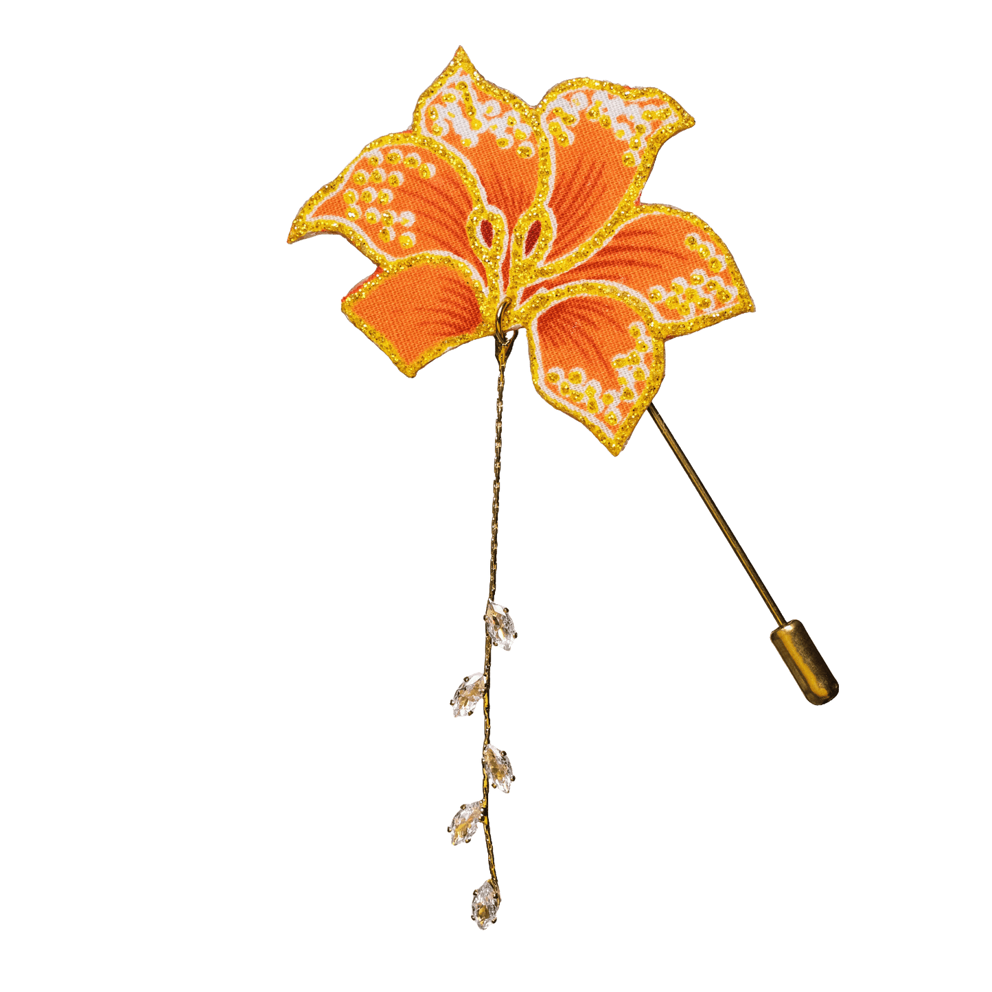 Seri Dangles Bunga Batik Pin