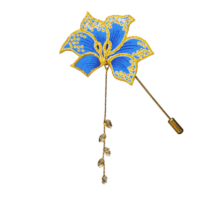 Seri Dangles Bunga Batik Pin