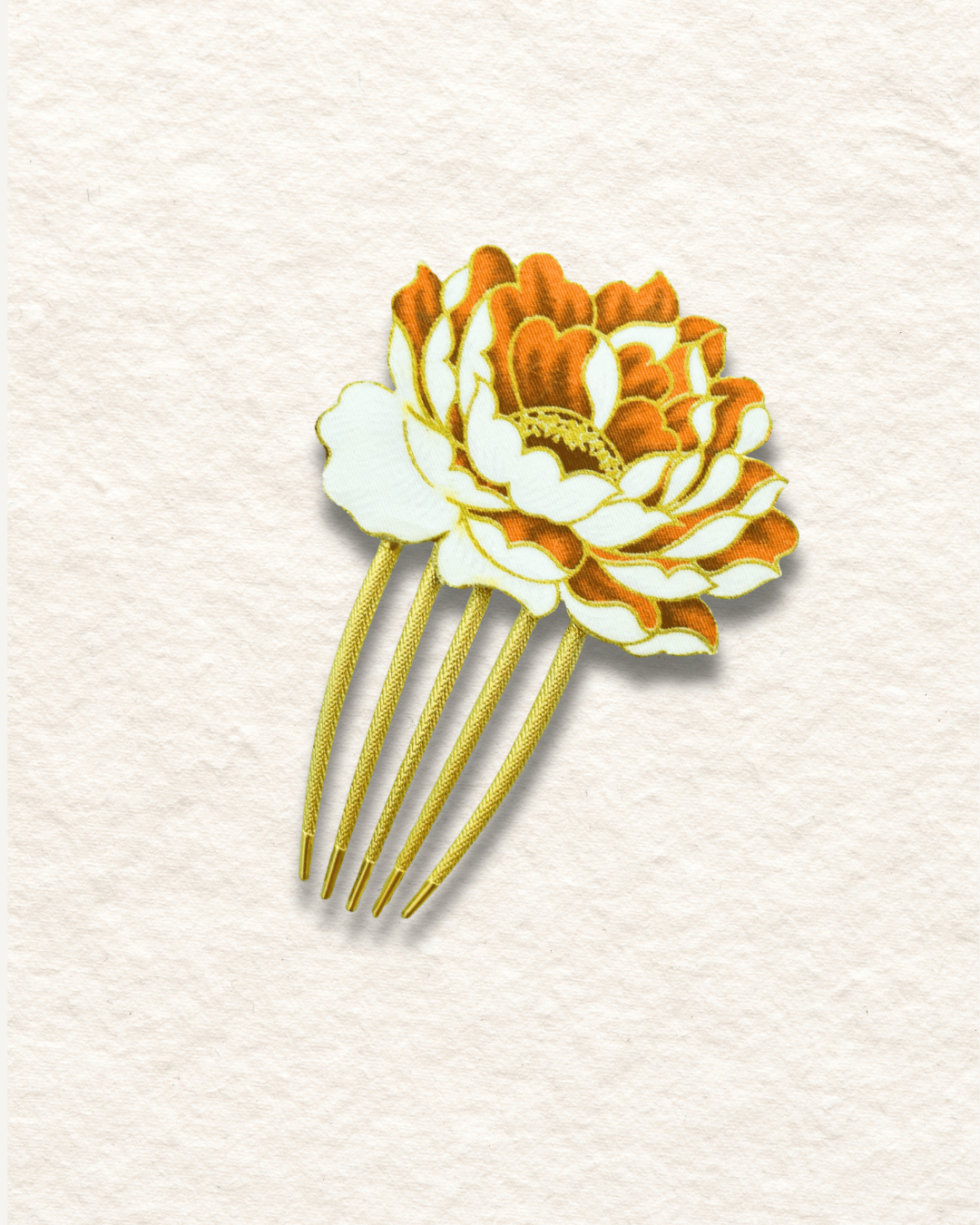 Seroja Batik Hair Comb Pin