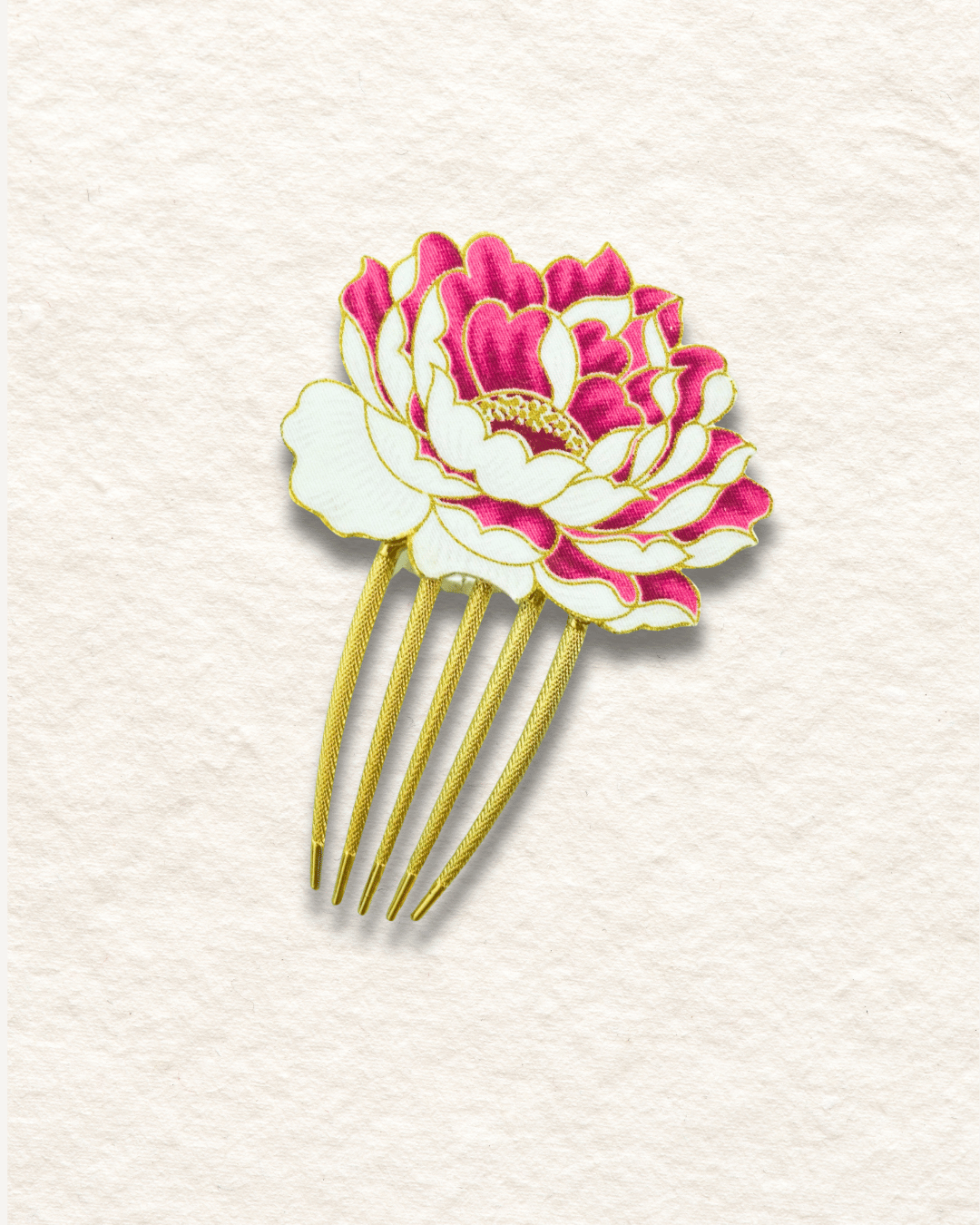 Seroja Batik Hair Comb Pin