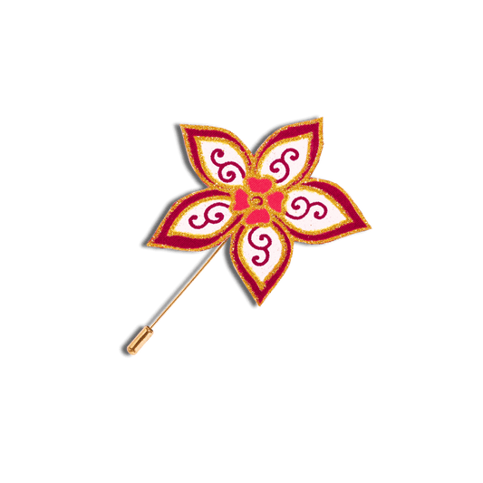 Sunfire Batik Lapel Pin