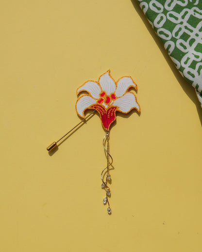 Titis Intan Batik Dangling Lapel Pin